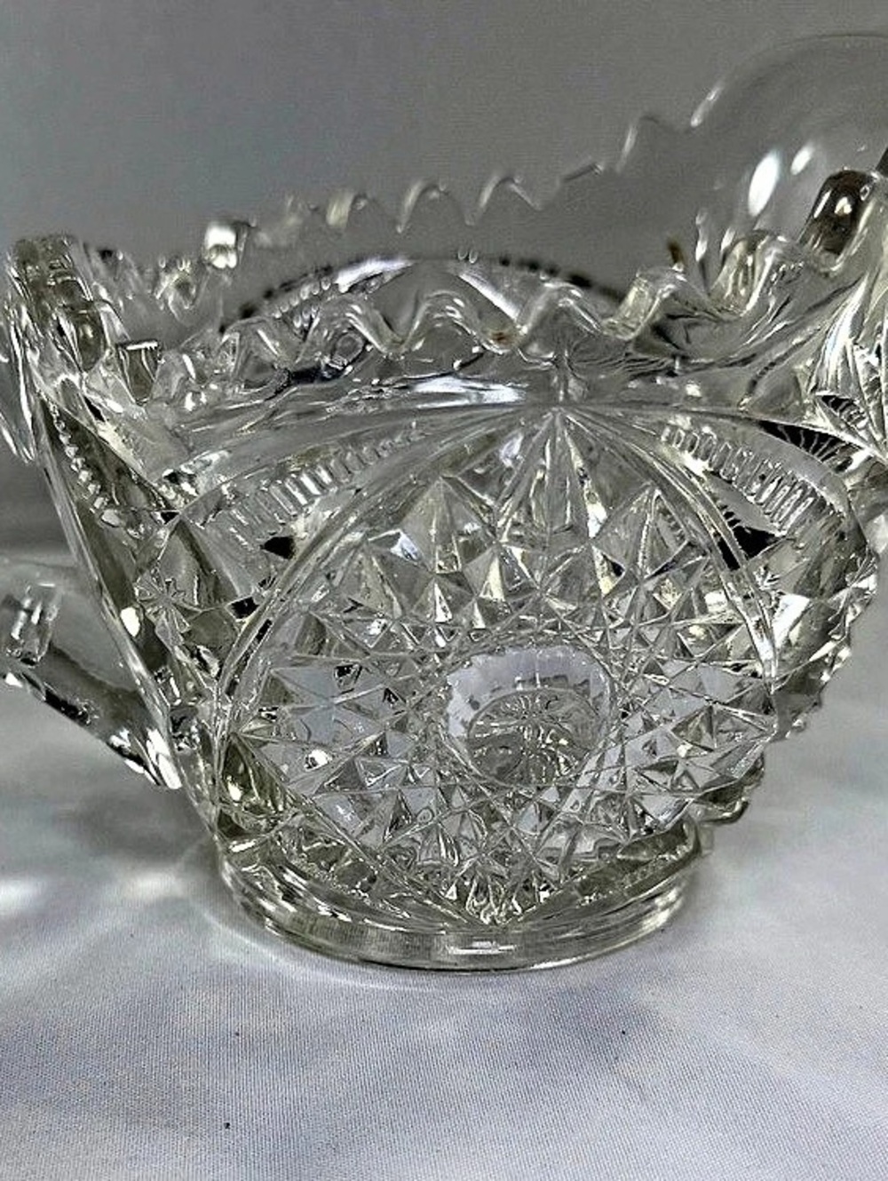 Cut Glass Pitcher Clear
